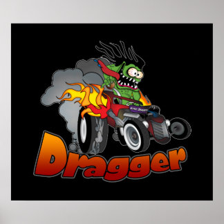 Poster "Dragger" Hot Rod Art