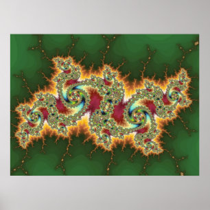 Poster Dragon à flammes (Imprimer)