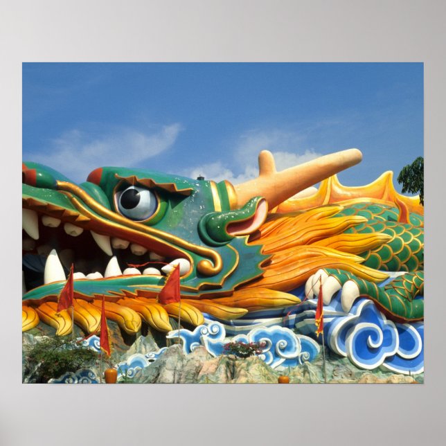 Poster Dragon célèbre à Haw Par Villa à Singapour Asie (Devant)