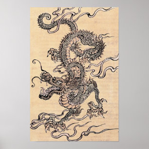 Poster Dragon chinois