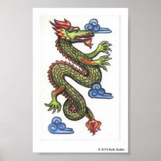 Poster Dragon chinois