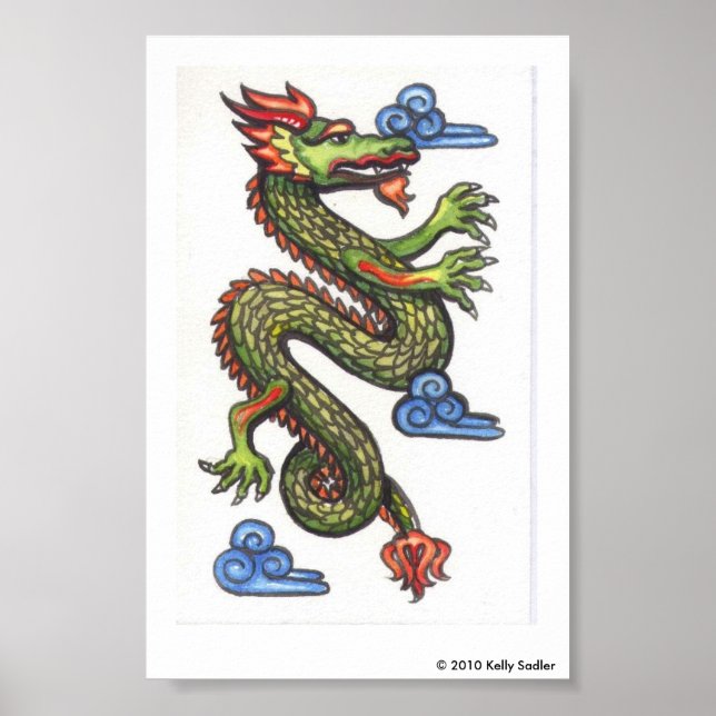 Poster Dragon chinois (Devant)