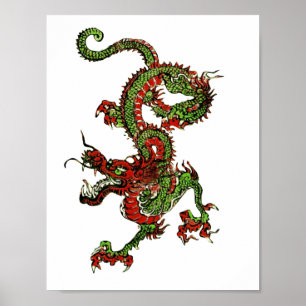 Poster Dragon chinois