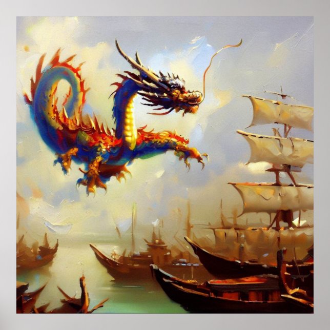 Poster Dragon chinois (20) (Devant)