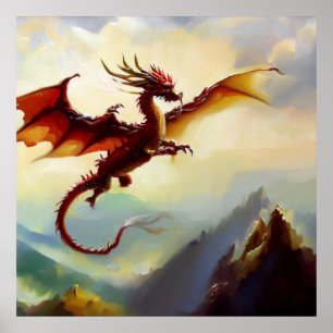 Poster Dragon chinois (7)