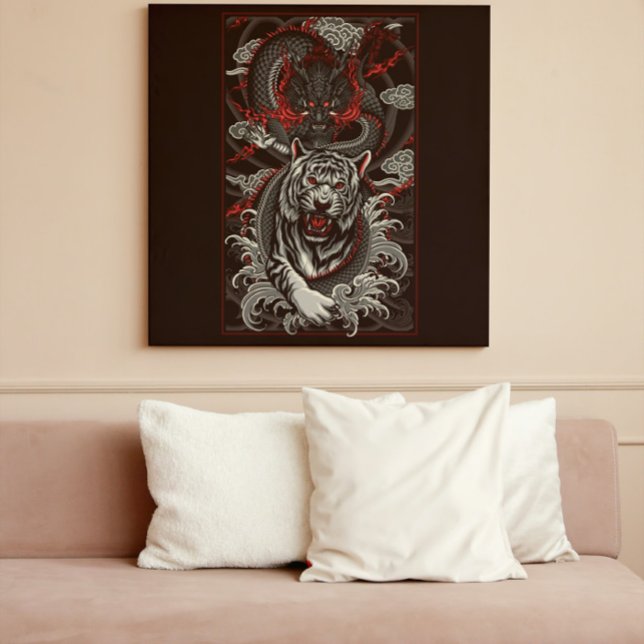 Poster Dragon contre Tiger (Créateur téléchargé)