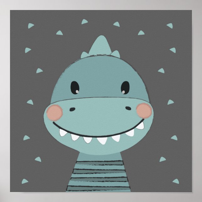Poster Dragon Cute Cartoon Enfants bébé garçon (Devant)