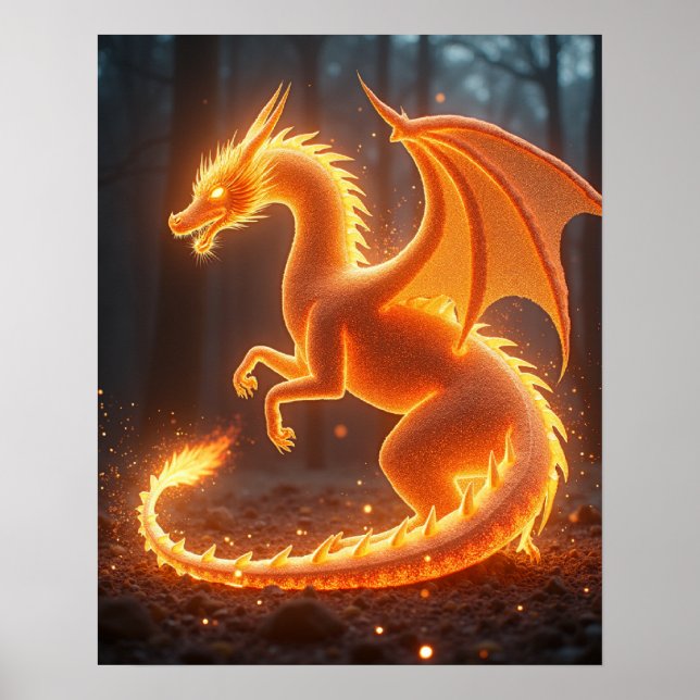 Poster Dragon de feu d'Emberheart (Devant)