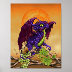 Poster Dragon de gelée de raisin 11x14 (4x6 et plus)