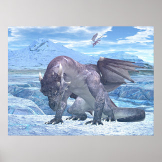 Poster Dragon de glace