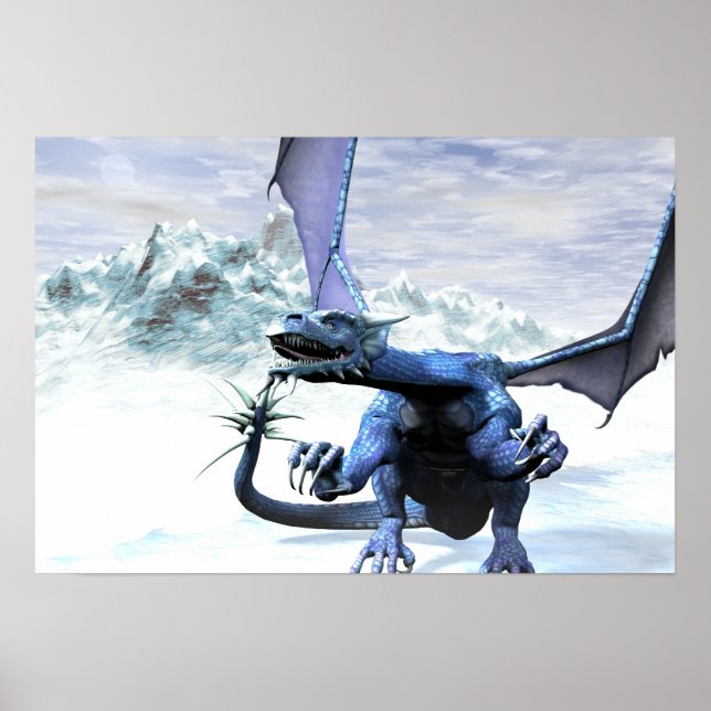 Poster Dragon de glace (Devant)