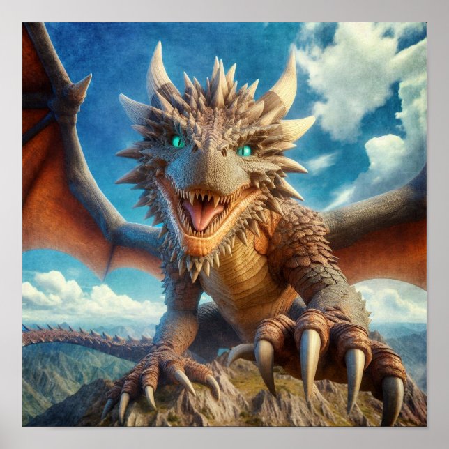 Poster Dragon de la montagne (Devant)