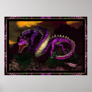 Poster Dragon De L'Est Par Michelle Wilder