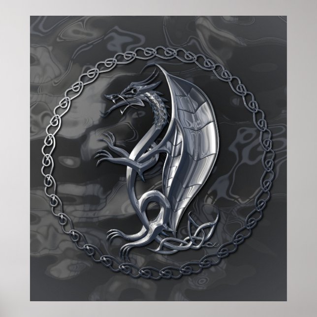 Poster Dragon de Silver Celtic (Devant)