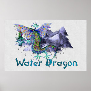 Poster Dragon d'eau