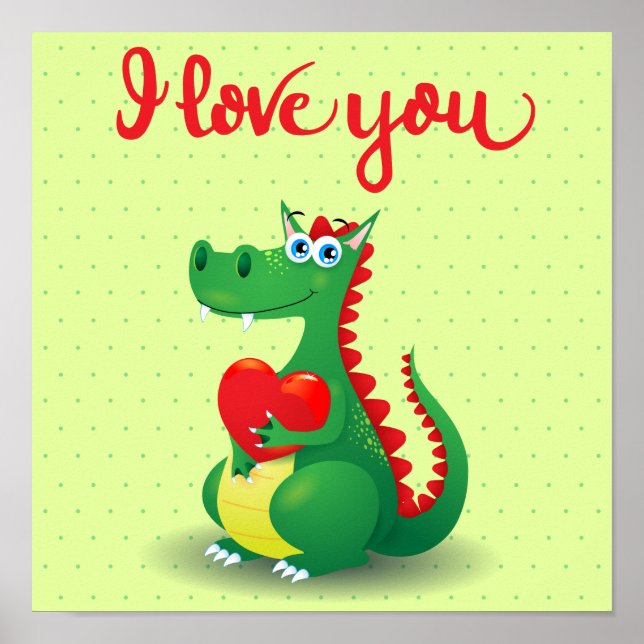 Poster Dragon en amour (Devant)