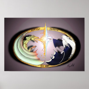 Poster Dragon et MERLIN