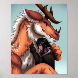Poster Dragon Hug