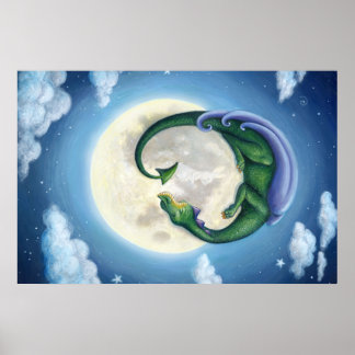 Poster Dragon Moon Dreams