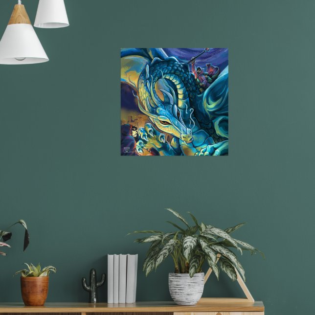 Poster Dragon Rider Art Peint (Salon 1)