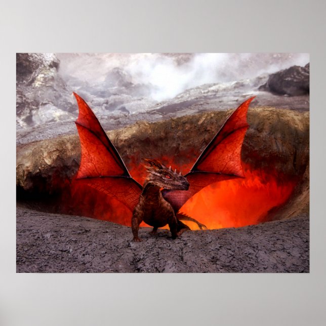 Poster Dragon rouge (Devant)