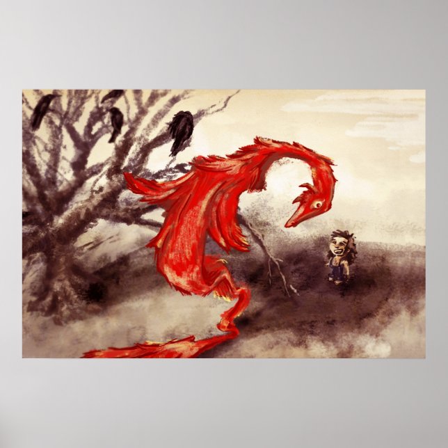 Poster Dragon rouge (Devant)