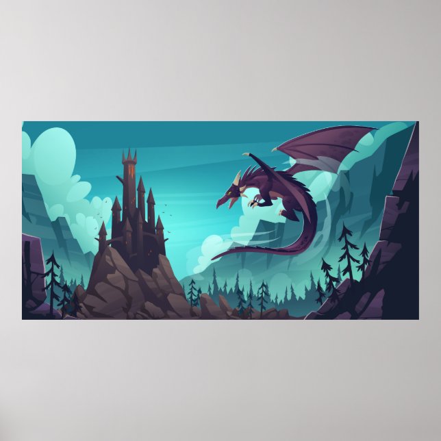 Poster Dragon volant (Devant)