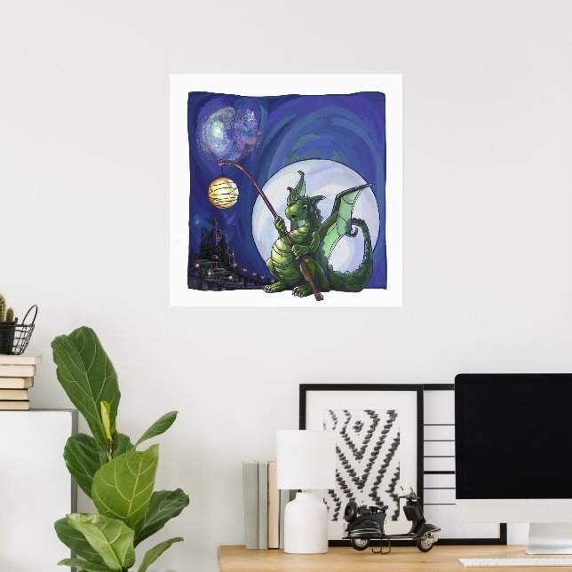 Poster Dragon Watch Art (Bureau à domicile)