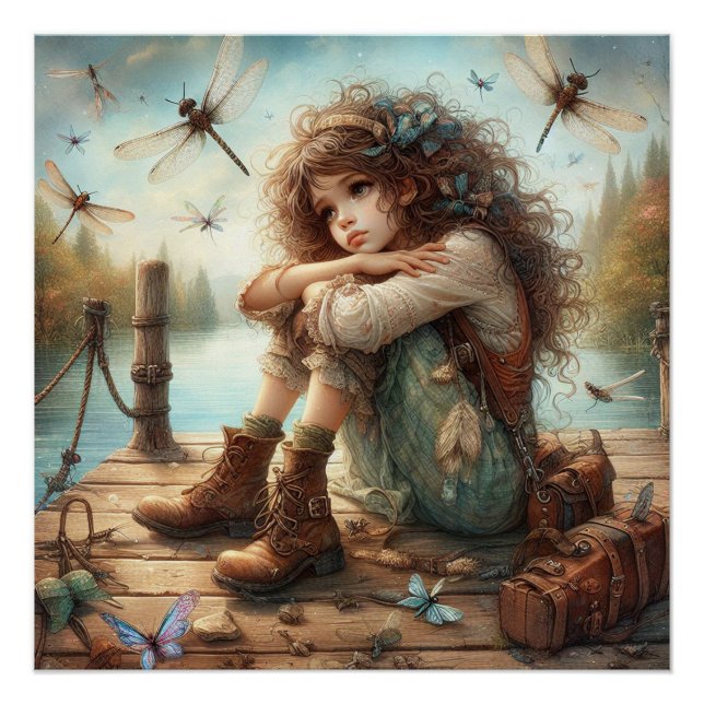 Poster Dragonfly Day Dream 1 (Devant)