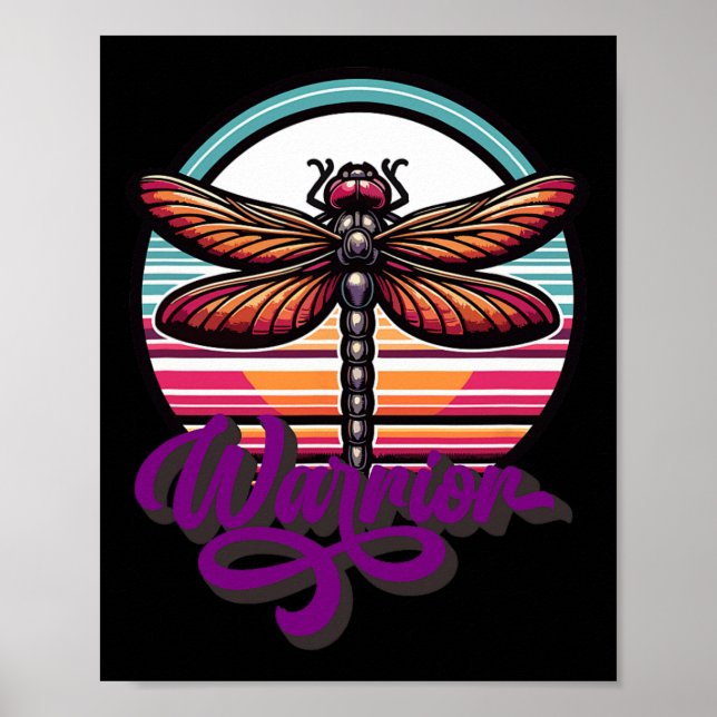Poster Dragonfly Suicide Prévention Soutien de sensibilis (Devant)