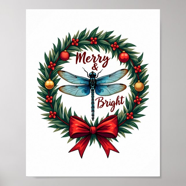 Poster Dragonfly Wreath (Devant)