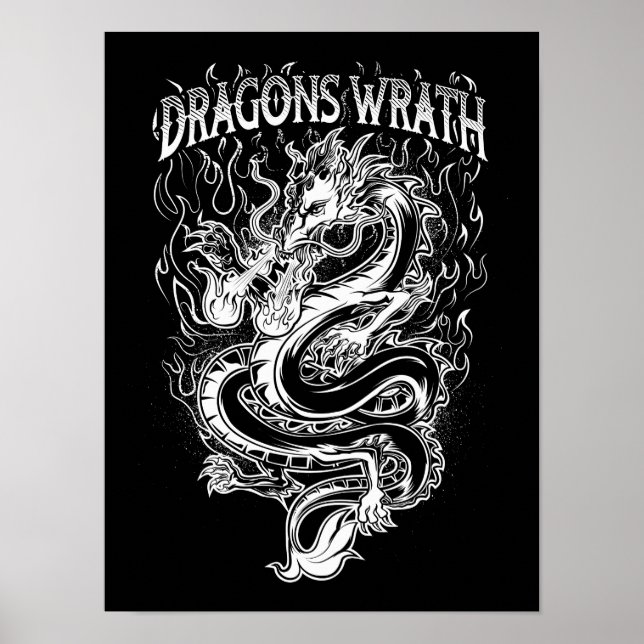 Poster Dragons Wrath White (Devant)