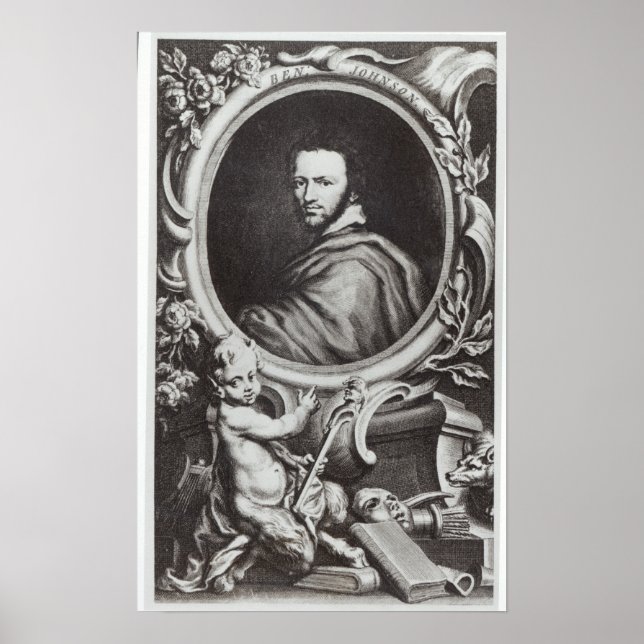 Poster dramaturge anglais Ben Jonson (Devant)