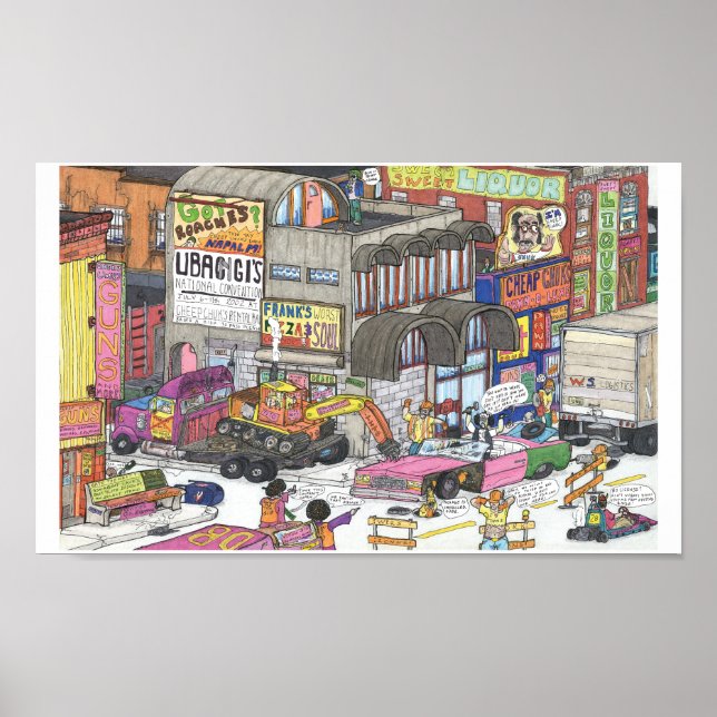 Poster Drame au coin de l'affiche de Broad & Charles (Devant)