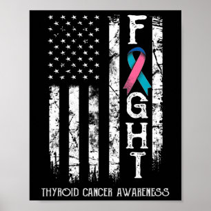 Poster Drapeau 1 du guerrier du cancer
