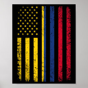 Poster Drapeau 4 juillet Colombie-Britannique