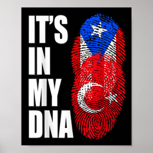 Poster Drapeau Adn Patrimoine Mélange Turc Et Porto