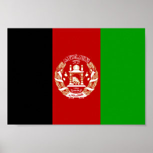 Poster Drapeau Afghanistan