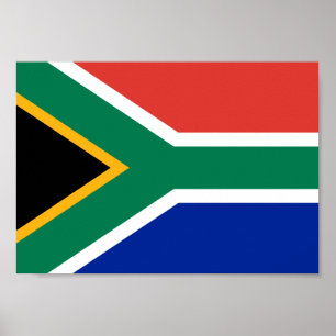 Poster Drapeau Afrique du Sud