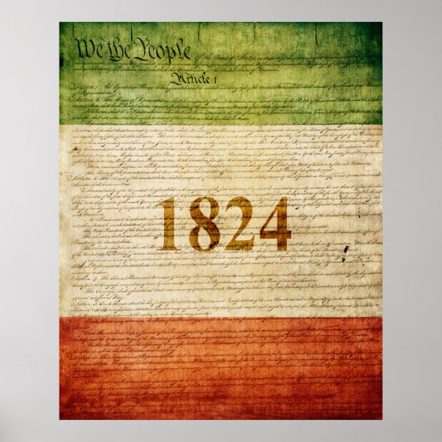 Poster Drapeau Alamo (Devant)