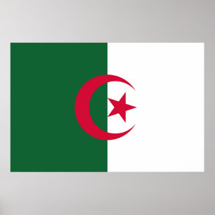 Poster Drapeau Algérie
