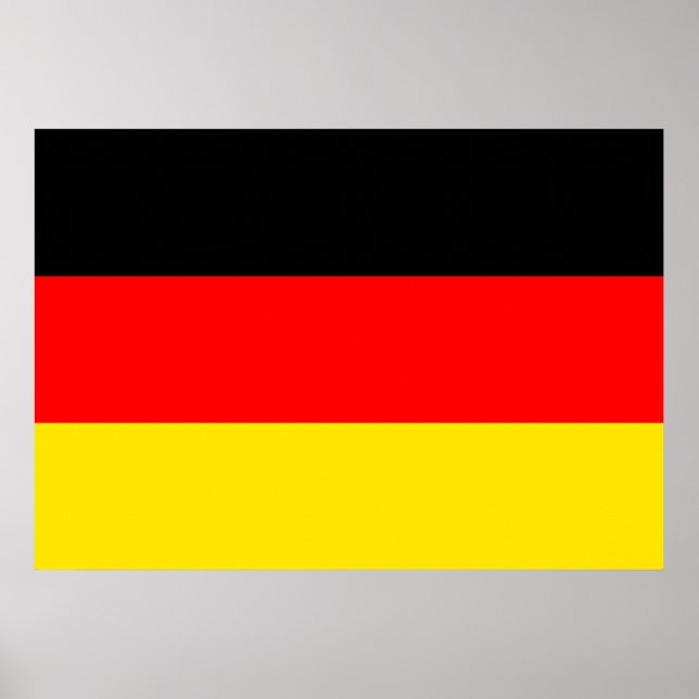 Poster Drapeau Allemagne (Devant)