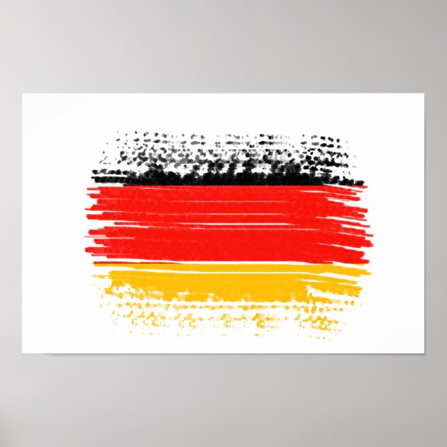 Poster Drapeau allemand (Devant)