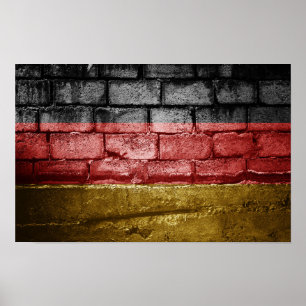 Poster Drapeau allemand
