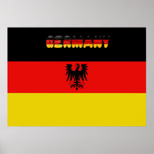 Poster Drapeau allemand