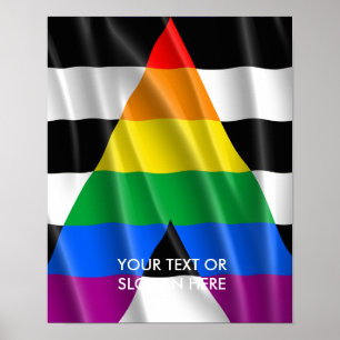 POSTER DRAPEAU ALLIÉ DROIT
