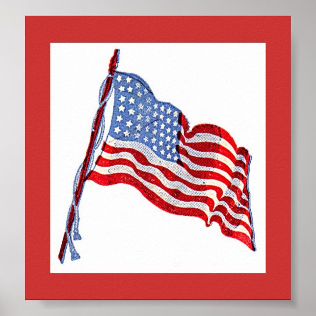 Poster Drapeau américain (Devant)