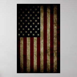 Poster Drapeau Américain