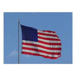 Poster Drapeau américain