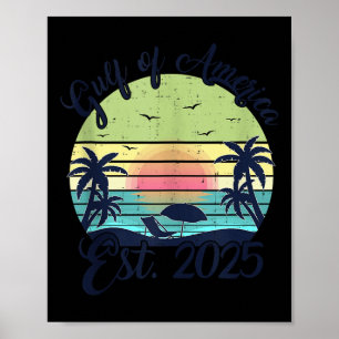 Poster Drapeau Américain 2025 Golfe M